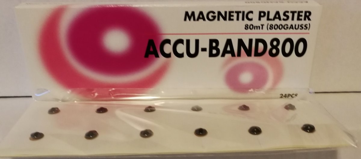 Accu-band Magnet plaster 800 gauss - Kugle- & Frøplaster og