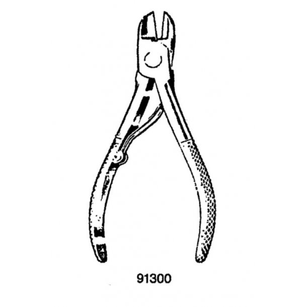 Pig Tooth Nippers with spring, 14 cm